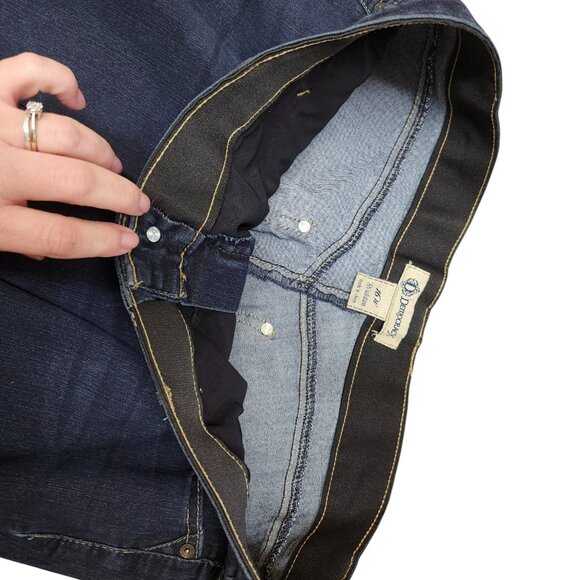 Democracy "Ab"solution Women 16W Indigo Itty Bitty Bootcut Jean Dark Wash Denim - Picture 9 of 16